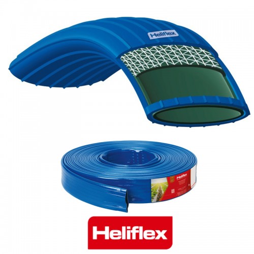 Μάνικα Ποτίσματος Heliflex Agroflat M Μπλε 3.5" Φ90