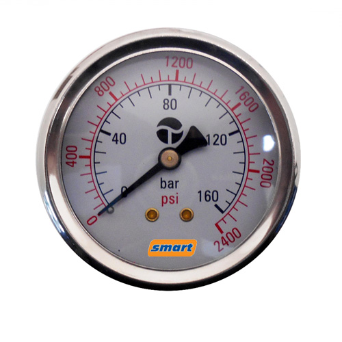 Μανόμετρο Νερού Ψεκαστικού Γλυκερίνης Πίσω Βάση Φ63 - Πάσο 1/4" - Πίεση 0-160 bar